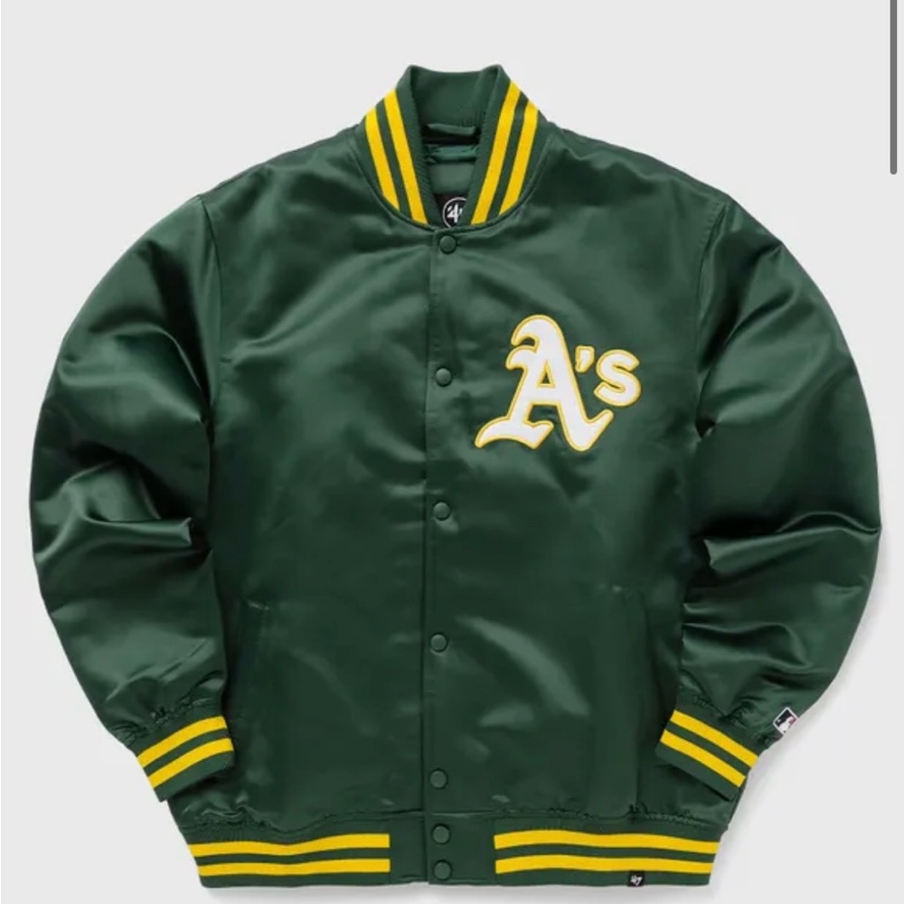 Oakland Athletics Satin bomber jacket